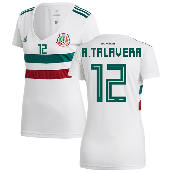 Women's Mexico #12 A.Talavera Away Soccer Country Jersey - Click Image to Close